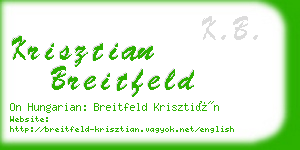 krisztian breitfeld business card